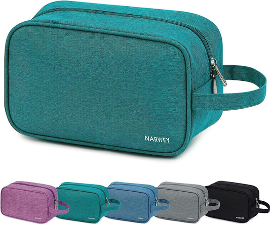Travel Toiletry Wash Bag for Women Traveling Dopp Kit Makeup Bag Organizer for Toiletries Accessories Cosmetics (Teal)