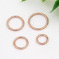 16G Nose-Rings-Hoop-Body-Piercing-Ring,Surgical Seamless Stainless Steel Hinged Clicker Eyebrow Septum Lip Belly Button Piercing Hoop,6Mm 8Mm 10Mm 12Mm 4 Pcs Segment Ring Unisex Earrings Body Jewelry Set