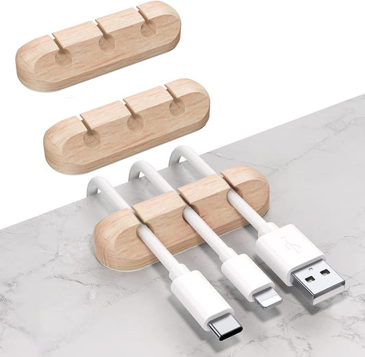 Cable Holder Clips, 3-Pack Cable Management Cord Organiser Clips Adhesive Organizer for USB Charging Cable Mouse Wire PC Office Home