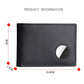 Geestock Airtag Wallet Men Retro Minimalist Rfid Blocking Wallet Card Holder Business Microfiber Synthetic Leather Thin Purse